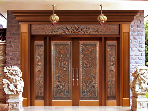 為什么越來越多有成就的人別墅豪宅入戶大門首選都是銅門呢？