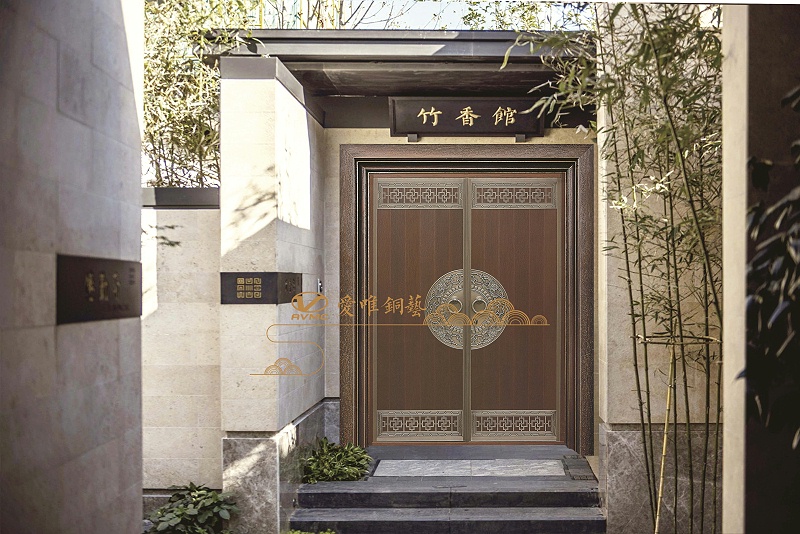 愛(ài)唯銅門(mén)新中式銅門(mén)